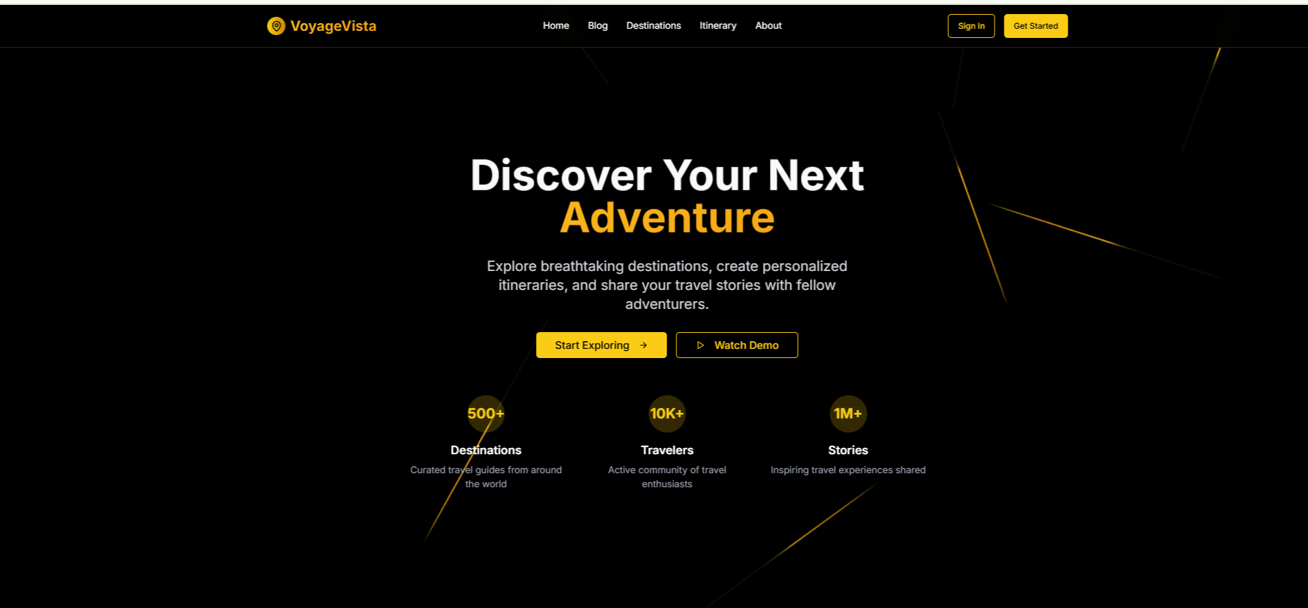VoyageVista Travel Platform